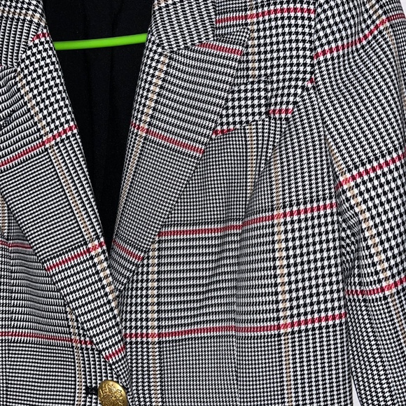 Court & Rowe Houndstooth Plaid Single Button Blazer - Picture 4 of 12
